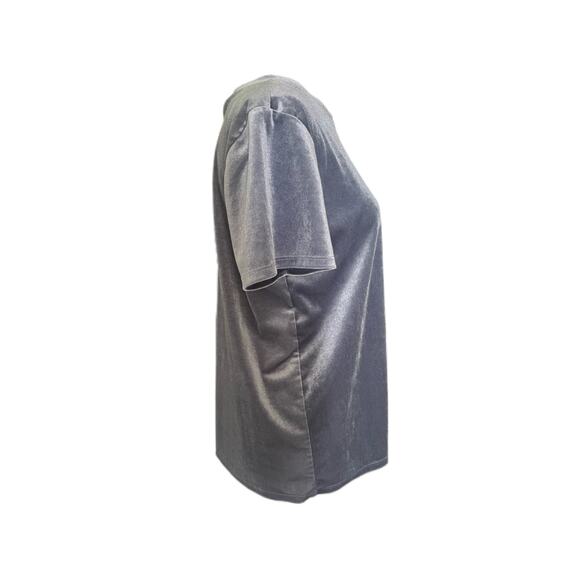 Forever 21 Velvet Powder Blue T Shirt Size M - Picture 3 of 5